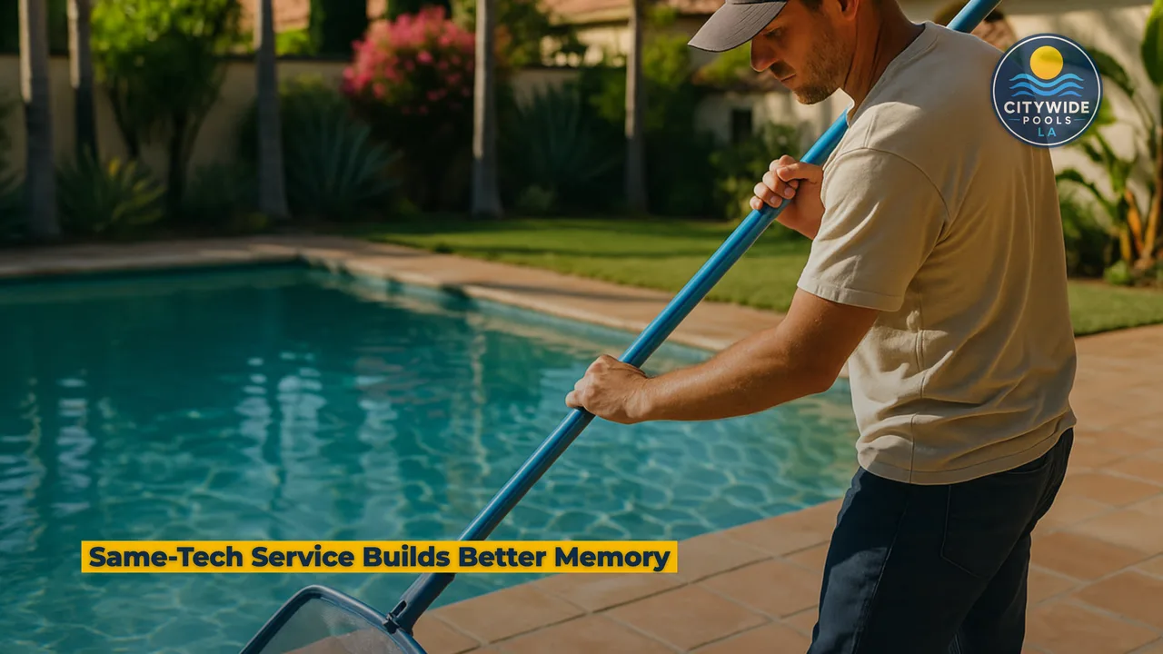 Citywide's consistent maintenance shows pools looking their best year-round.