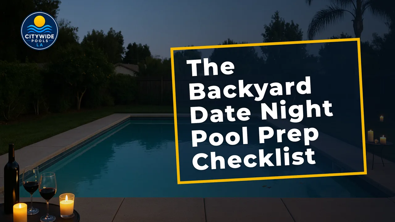Get your backyard ready for a romantic date night with this essential pool checklist.
