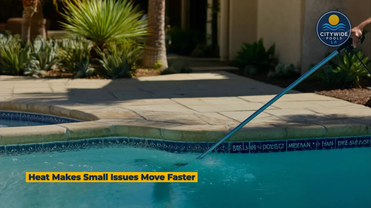 Regular cleaning keeps your pool clear and healthy all year round.